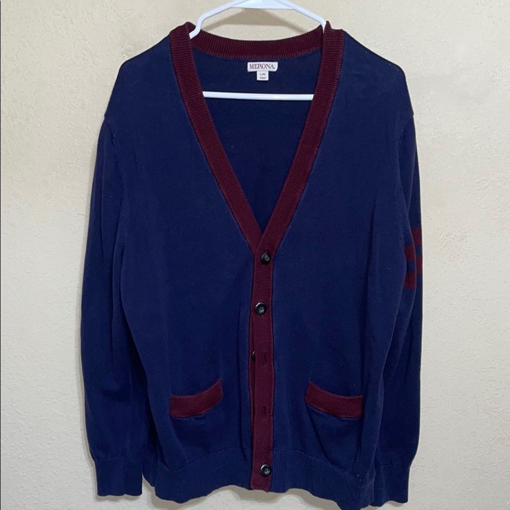 Merona Navy Blue Cardigan Sweater